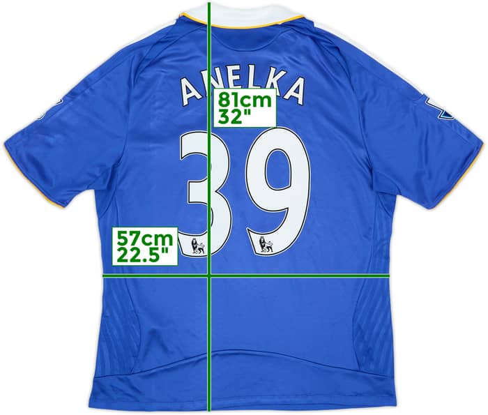 Camiseta de local del Chelsea 2008-09 Anelka #39 - 7/10 - (XL)