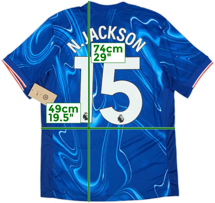 2024-25 Chelsea Home Shirt N.Jackson #15 (M)