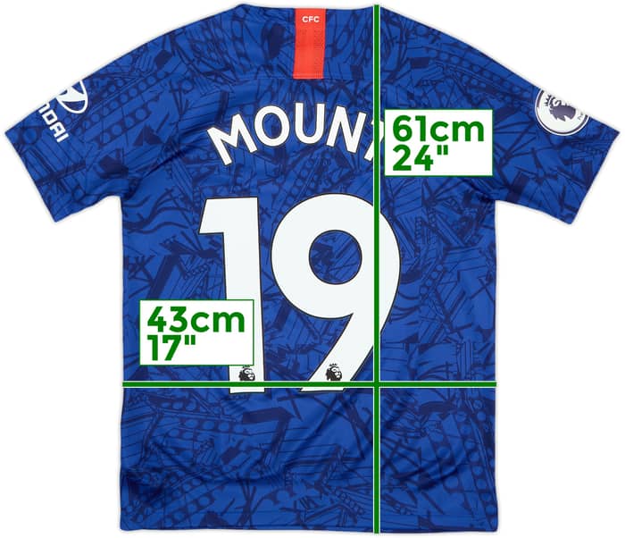 2019-20 Chelsea Home Shirt Mount #19 - 8/10 - (L.Boys)