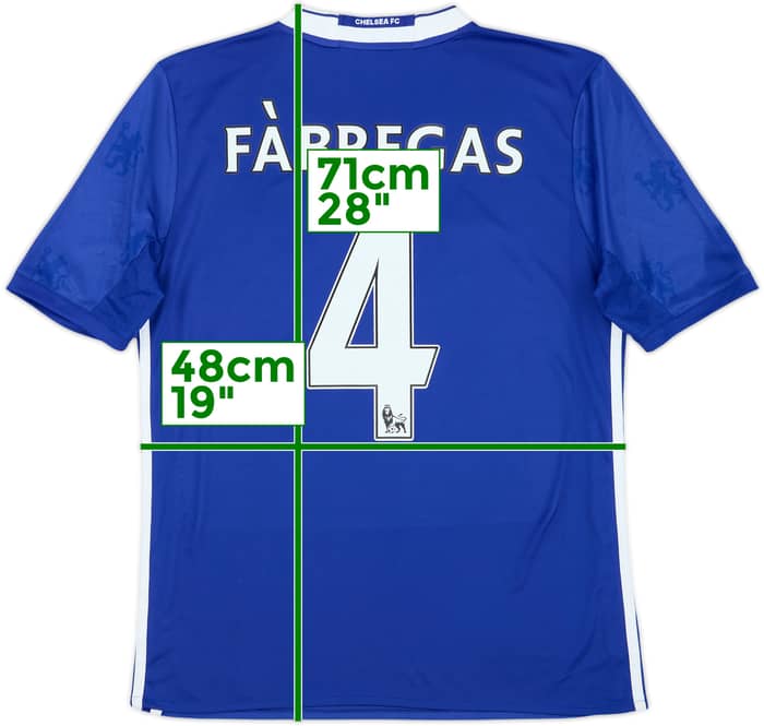2016-17 Chelsea Home Shirt Fabregas #4 - 6/10 - (XL.Boys)