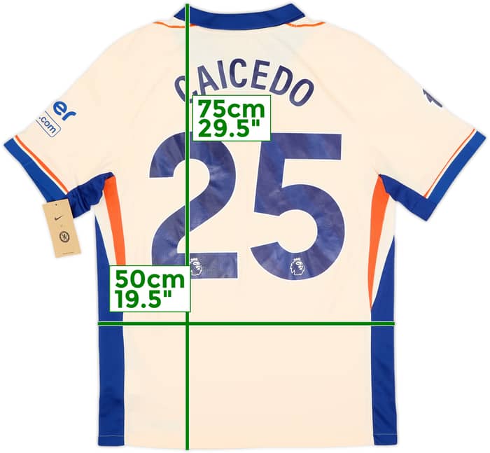 Camiseta de visitante del Chelsea 2024-25 Caicedo #25 (M)