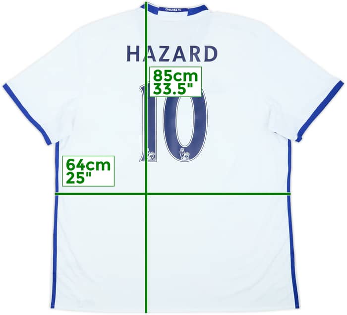 Camiseta de la tercera equipación del Chelsea 2016-17 Hazard #10 - 8/10 - (XXL)