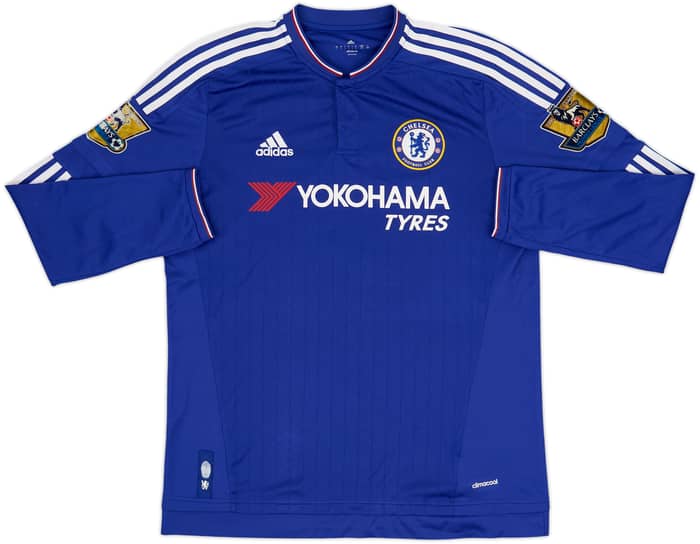 Camiseta de local de manga larga del Chelsea 2015-16 Falcao #9 - 6/10 - (L)
