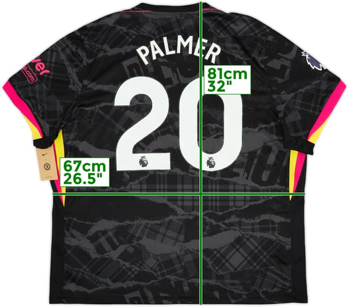 2024-25 Chelsea Third Shirt Palmer #20 (3XL)