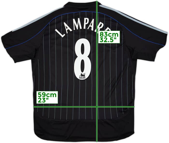 Camiseta de la tercera equipación del Chelsea 2006-07 Lampard #8 - 10/10 - (XL)