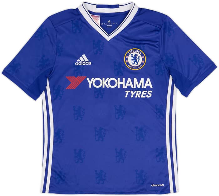 2016-17 Chelsea Home Shirt Champions #17 - 5/10 - (L.Boys)