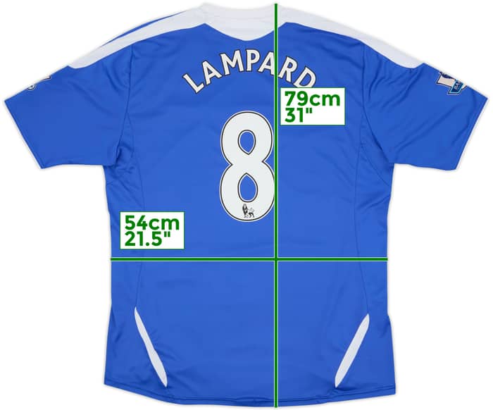 Camiseta de local del Chelsea 2011-12 Lampard #8 - 4/10 - (L)