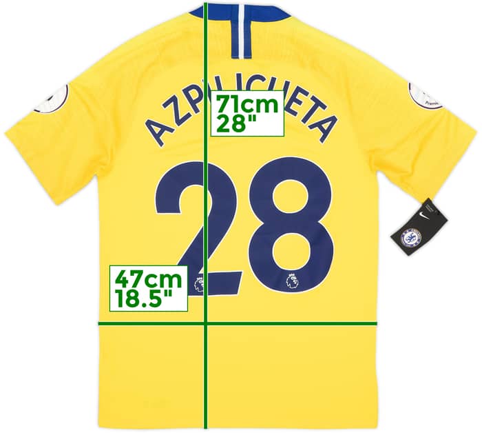 2018-19 Chelsea Away Shirt Azpilicueta #28 (S)