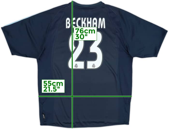 2003-04 Real Madrid Away Shirt Beckham #23 - 5/10 - (L)