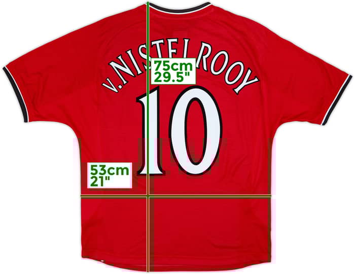 2000-02 Manchester United Home Shirt V.Nistelrooy #10 - 4/10 - (M)