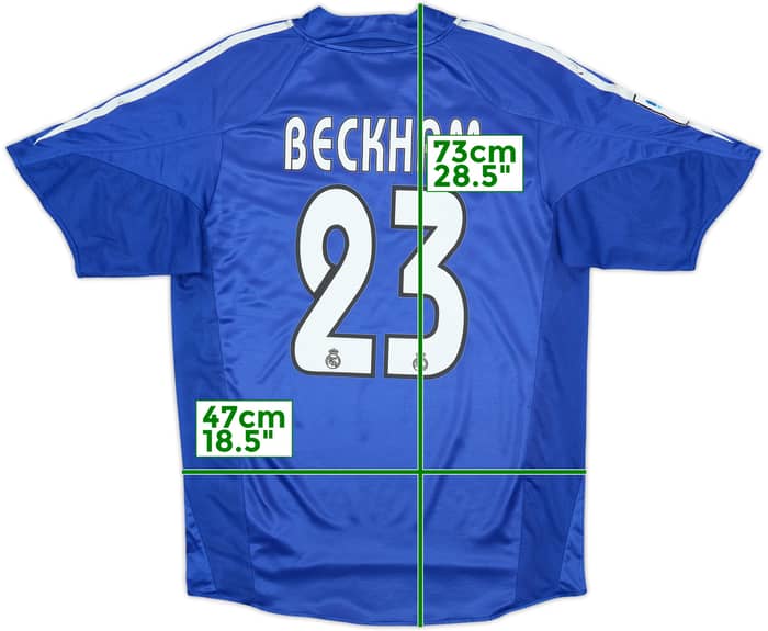 2004-05 Real Madrid Third Shirt Beckham #23 - 5/10 - (S)