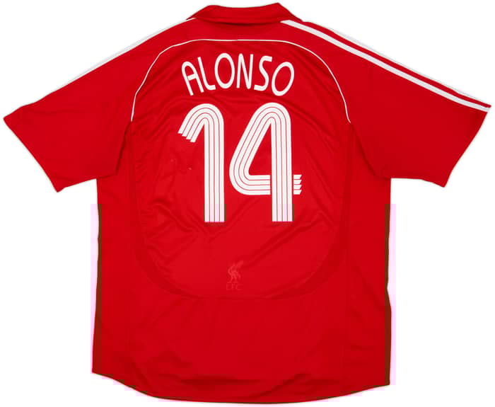 2006-08 Liverpool Home Shirt Alonso #14 - 5/10 - (XXL)