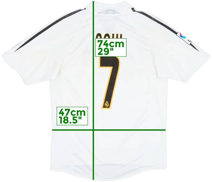 2004-05 Real Madrid Home Shirt Raul #7 - 6/10 - (S)