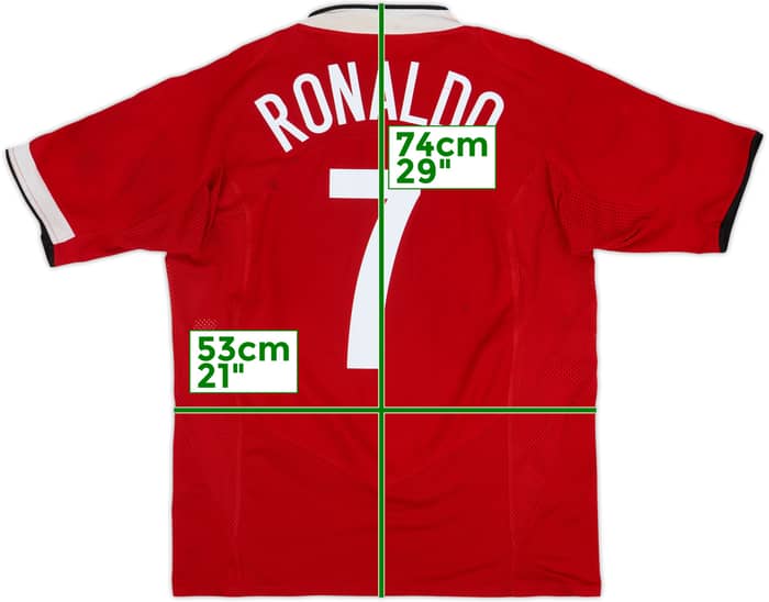 2004-06 Manchester United Home Shirt Ronaldo #7 - 6/10 - (L)