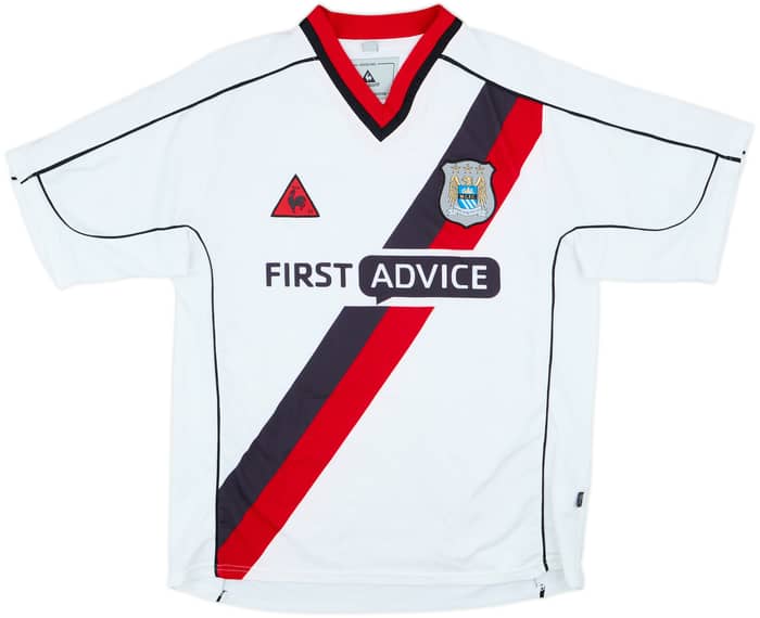 2002-03 Manchester City Away Shirt Goater #10 - 8/10 - (M)