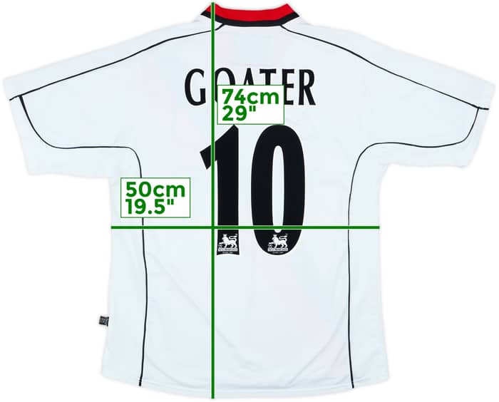 2002-03 Manchester City Away Shirt Goater #10 - 8/10 - (M)