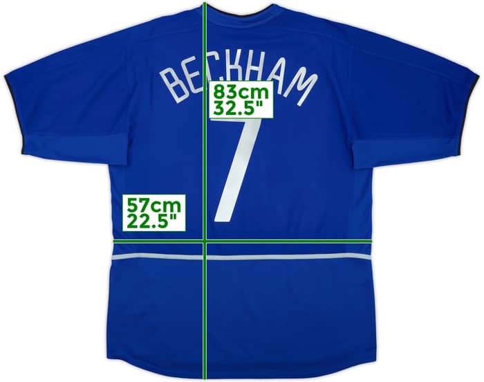 2002-03 Manchester United Third Shirt Beckham #7 - 6/10 - (L)