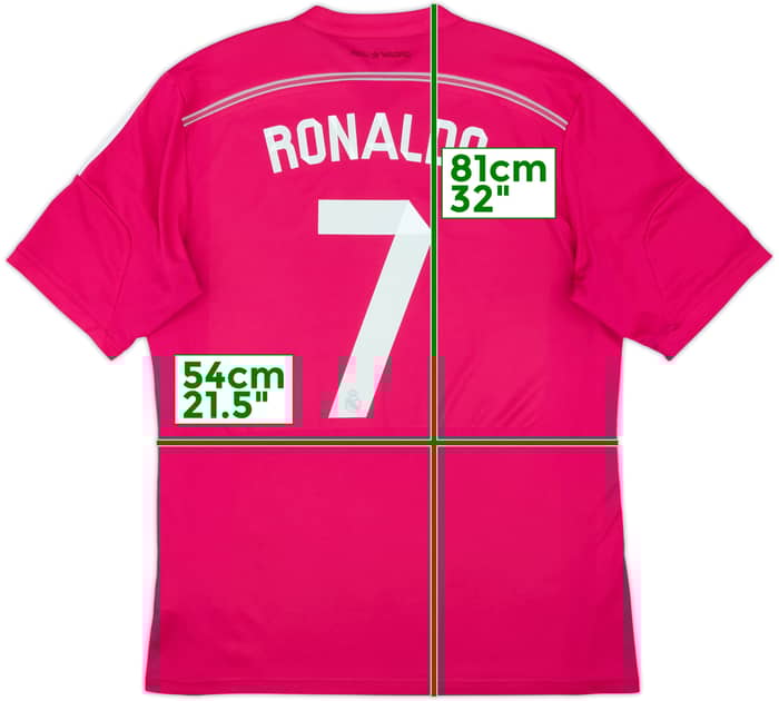 2014-15 Real Madrid Away Shirt Ronaldo #7 - 7/10 - (XL)