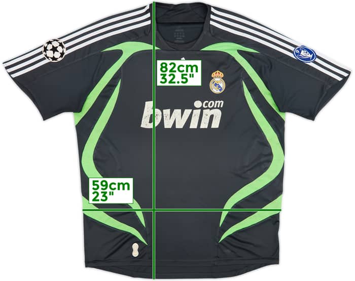 2007-08 Real Madrid CL Third Shirt - 6/10 - (XL)