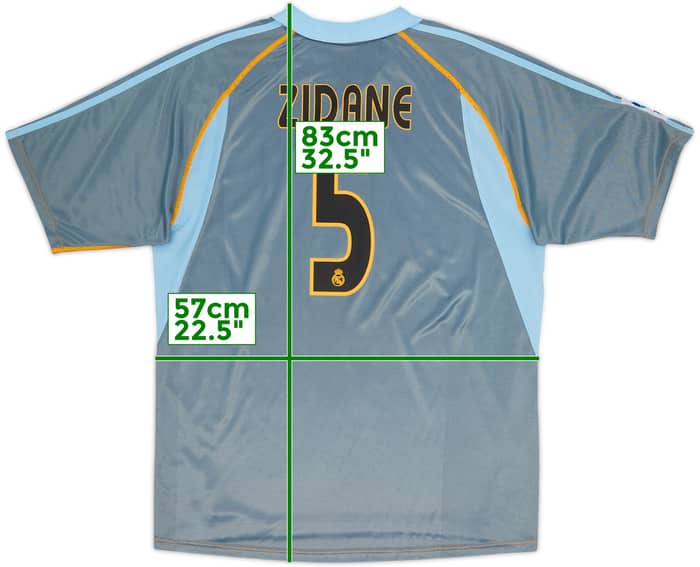Camiseta de la tercera equipación del Real Madrid 2003-04 Zidane #5 - 7/10 - (L)