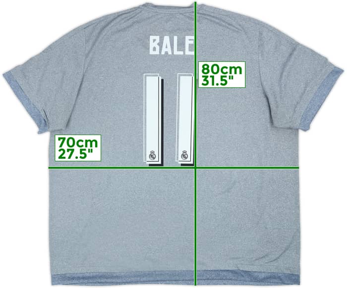 2015-16 Real Madrid Away Shirt Bale #11 - 7/10 - (3XL)