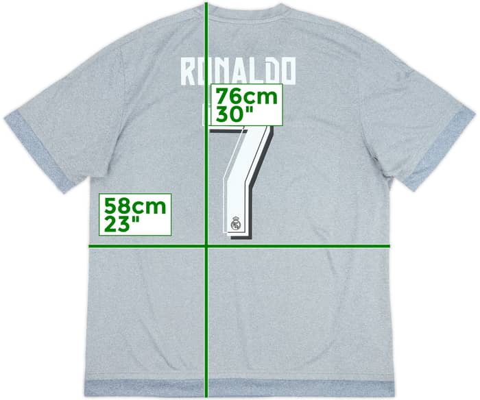 2015-16 Real Madrid Away Shirt Ronaldo #7 - 5/10 - (XL)