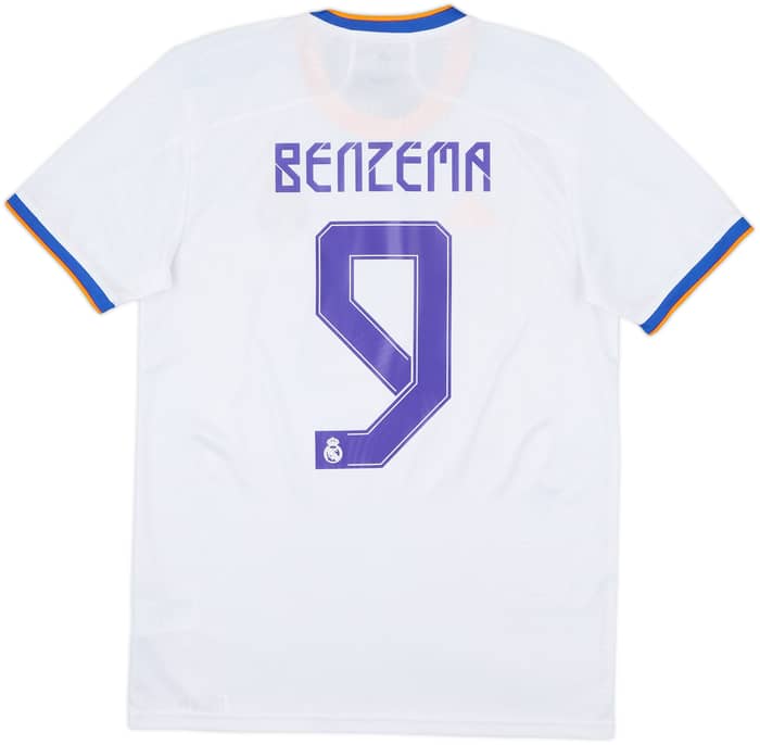 2021-22 Real Madrid Camiseta Local Benzema #9 - 10/10 - (M)