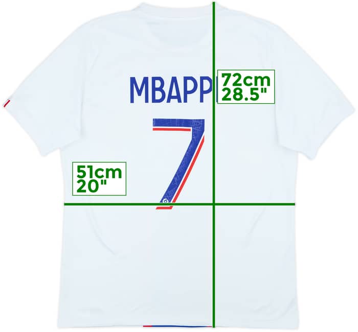2022-23 Paris Saint-Germain Third Shirt Mbappe #7 - 8/10 - (M)