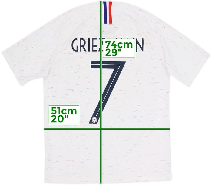 2018 France Away Shirt Griezmann #7 - 7/10 - (M)