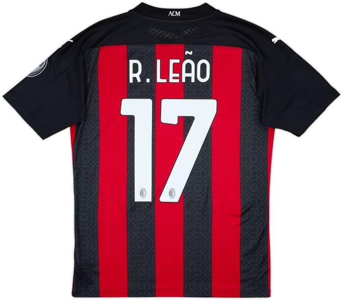 Camiseta auténtica de local del AC Milan 2020-21 R.Leao #17 - 7/10 - (M)