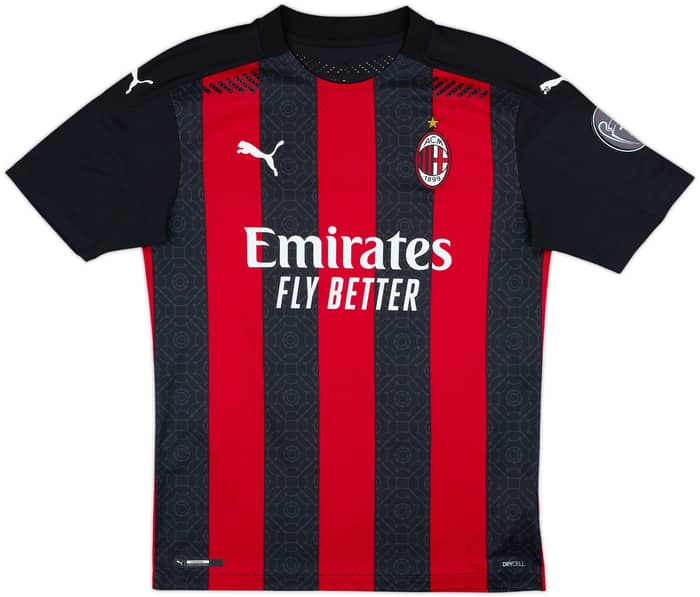 Camiseta auténtica de local del AC Milan 2020-21 R.Leao #17 - 7/10 - (M)