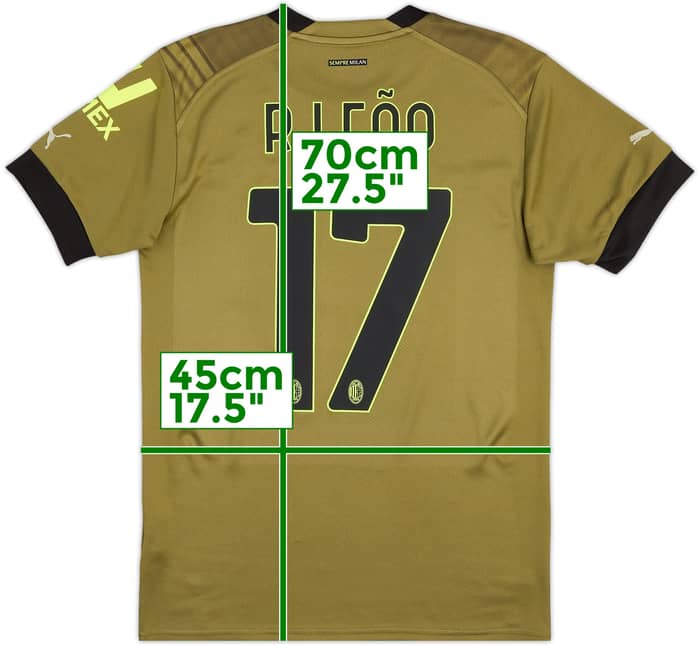 2022-23 AC Milan Third Shirt R.Leao #17 - 9/10 - (S)