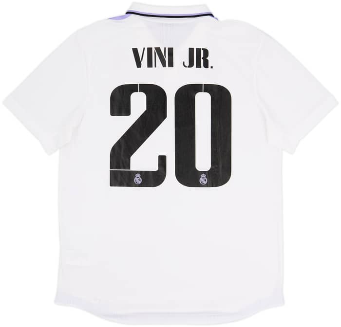 Camiseta de local del Real Madrid 2022-23 Vini Jr #20 - 8/10 - (L)