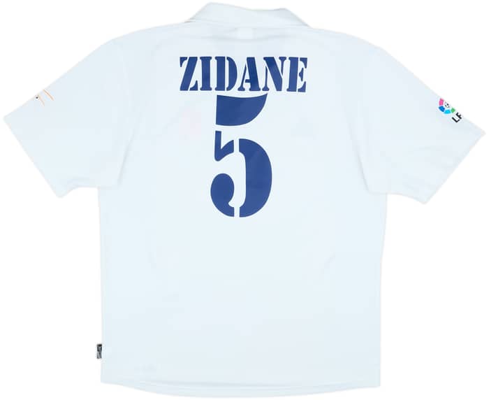 2002-03 Real Madrid Centenary Home Shirt Zidane #5 - 6/10 - (L)