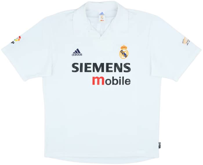 2002-03 Real Madrid Centenary Home Shirt Zidane #5 - 6/10 - (L)