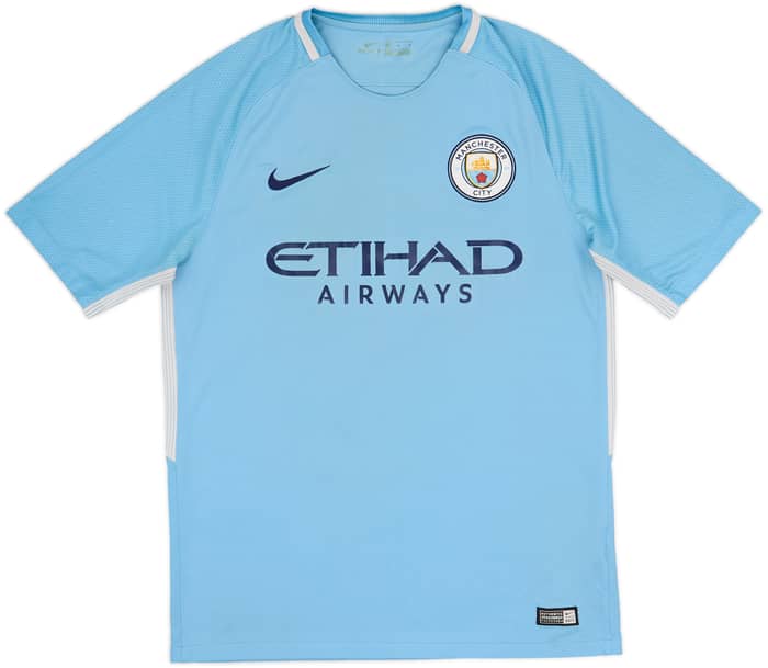 2017-18 Manchester City Home Shirt Kun Aguero #10 - 5/10 - (M)