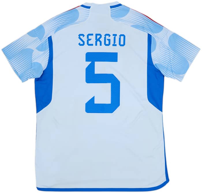 Camiseta de visitante de España 2022-23 Sergio #5 - 8/10 - (L)