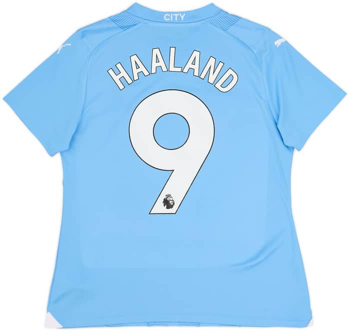 2023-24 Manchester City Home Shirt Haaland #9 - 10/10 - (Women's M)