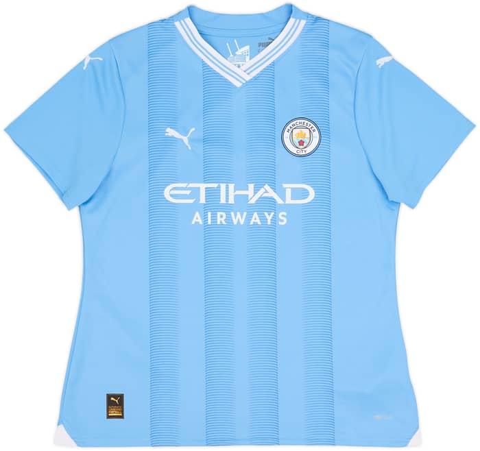 2023-24 Manchester City Home Shirt Haaland #9 - 10/10 - (Women's M)
