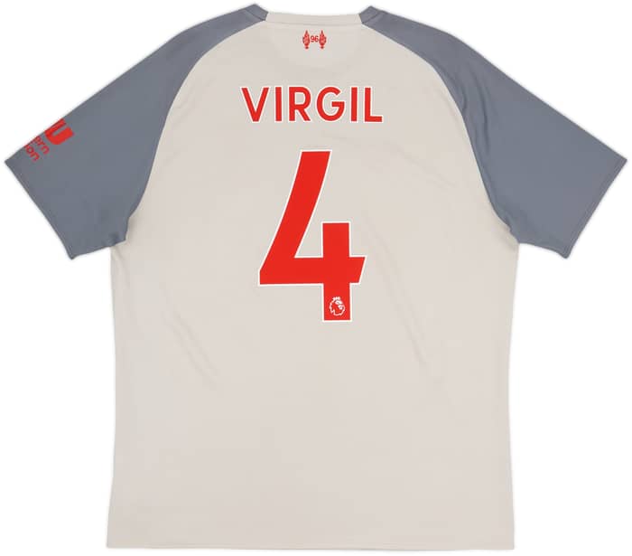 2018-19 Liverpool Third Shirt Virgil #4 - 7/10 - (L)