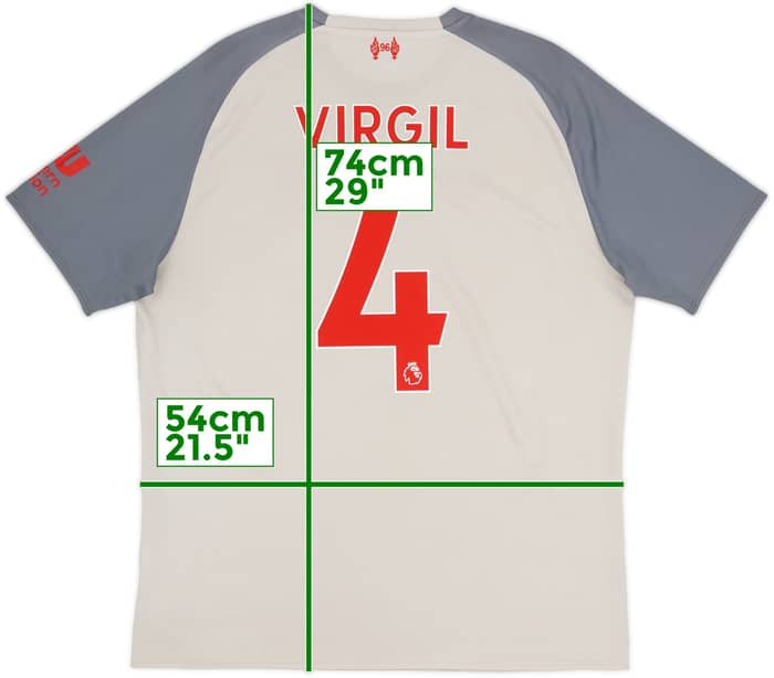 2018-19 Liverpool Third Shirt Virgil #4 - 7/10 - (L)