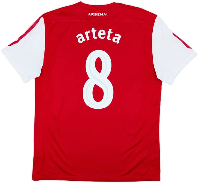 2011-12 Arsenal Home Shirt Arteta #8 - 6/10 - (L)