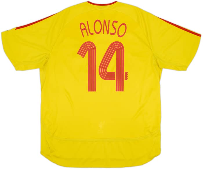 2006-07 Liverpool Away Shirt Alonso #14 - 6/10 - (XXL)
