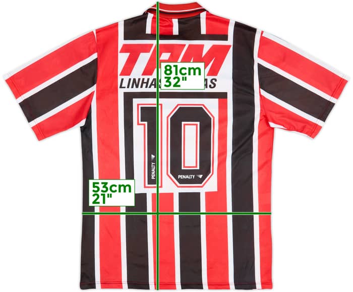 1995 Sao Paulo Away Shirt #10 - 9/10 - (L)