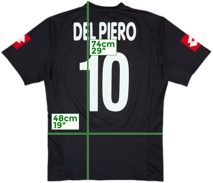 2001-02 Juventus CL Away Shirt Del Piero #10 - 8/10 - (M)