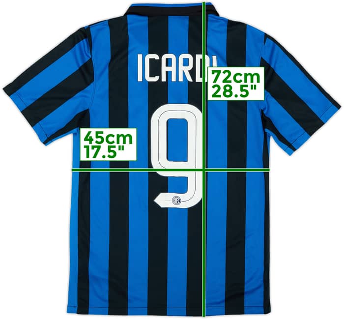 2015-16 Inter Milan Home Shirt Icardi #9 - 7/10 - (S)