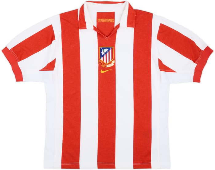 2003-04 Atletico Madrid Centenary Home Shirt - 8/10 - (M)