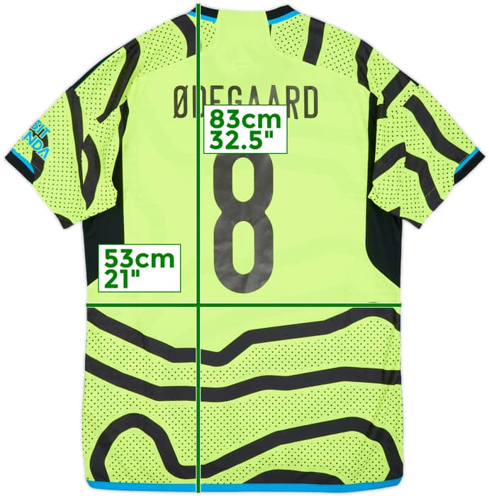 Camiseta auténtica de visitante del Arsenal 2023-24 Odegaard #8 (L)