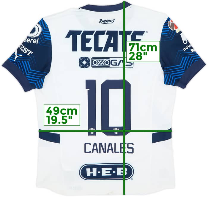 2024-25 Monterrey Away Shirt Canales #10 (M)