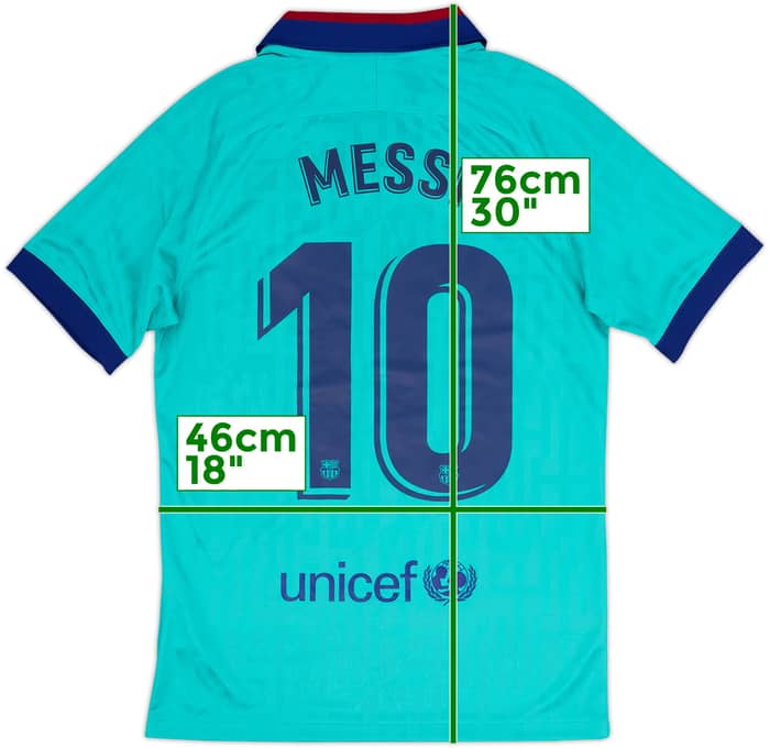 2019-20 Barcelona Third CL Shirt Messi #10 - 10/10 - (S)